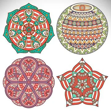 Vector round Mandala Stock Illustration