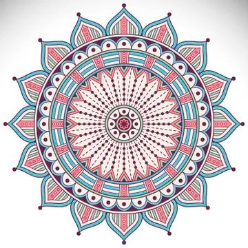 Vector round Mandala Stock Illustration