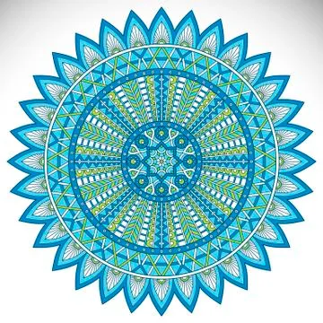Vector round Mandala Stock Illustration