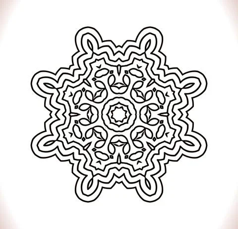 Vector  round ornament pattern Stock Illustration