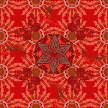 Vector Round Ornament Pattern. Spiritual and ritual symbol of Islam, Arabic, Ind 스톡 일러스트