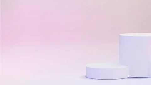 Vector round podium, pedestal or platform. 3d podium. Place for ads. Empty Ilustração Stock
