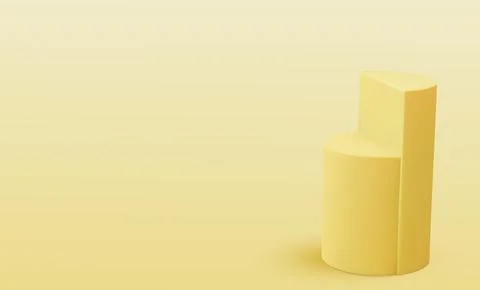 Vector round podium, pedestal or platform. 3d podium. Place for ads. Empty Ilustração Stock