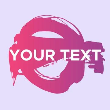 Vector Round Shape on Pink. Red Circle Stamp. Icon, Logo, Banner Design.. 스톡 일러스트