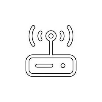 Vector router modem illustration Stock Illustration