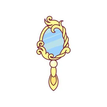 Vector royal object mirror Stock Illustration