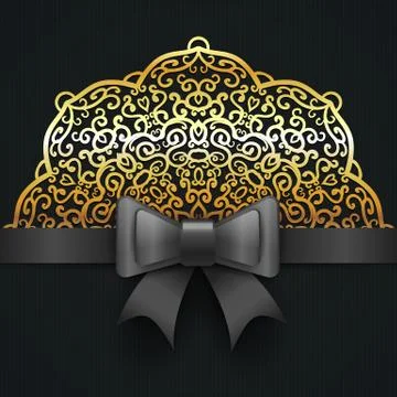 Vector royal wedding invitation design Stock Illustration