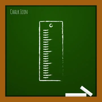 Vector ruler icon. Eps10 Stock Illustration