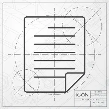 Vector ruler icon Stock Illustration