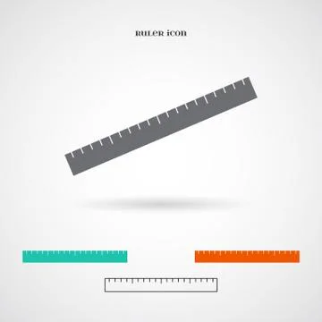 Vector Ruler Icon Stock Illustration