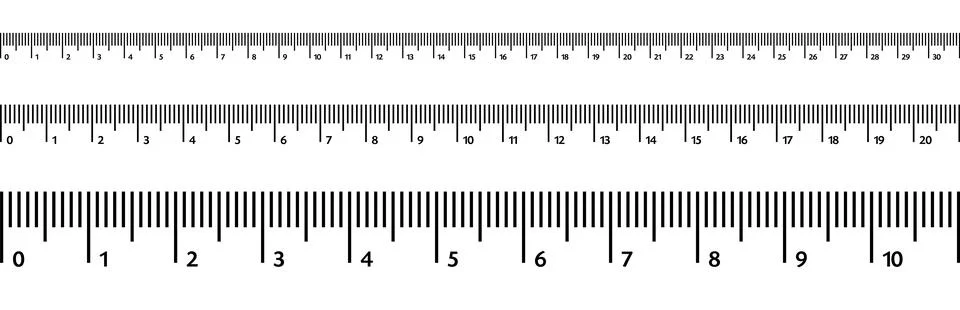 Vector ruler isolated on white background. Simple measurement equipment Stock Illustration