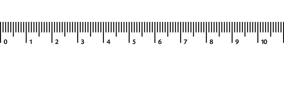 Vector ruler isolated on white background. Simple measurement equipment Stock Illustration