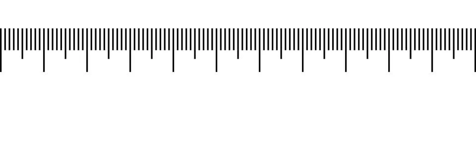 Vector ruler isolated on white background. Simple measurement equipment Stock Illustration