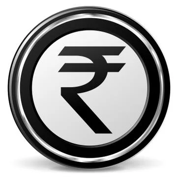 Vector rupee icon Stock Illustration