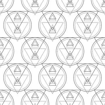 Vector sacred geometry seamless pattern Illustrazione stock