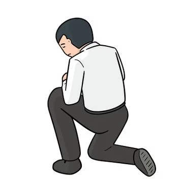 Vector of sad people Stock Illustration