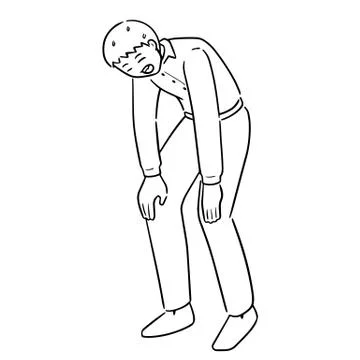 Vector of sad people Stock Illustration