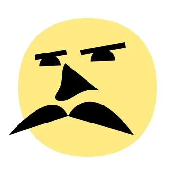 Vector sad sun in unmatched style Illustrazione stock