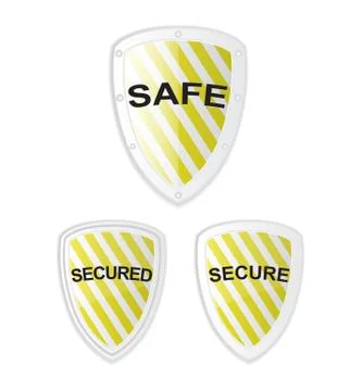 Vector safe secure shield Stock Illustration