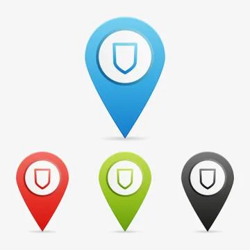 Vector safety pointers Stock Illustration