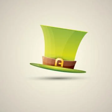 Vector saint patricks day poster with green hat Stock Illustration