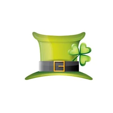 Vector saint patricks day poster with green hat Stock Illustration