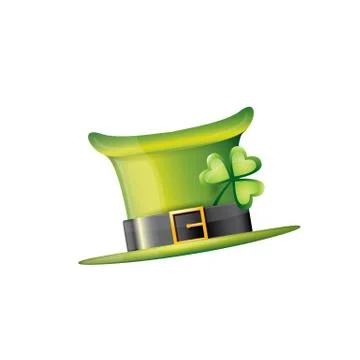 Vector saint patricks day poster with green hat Stockillustratie