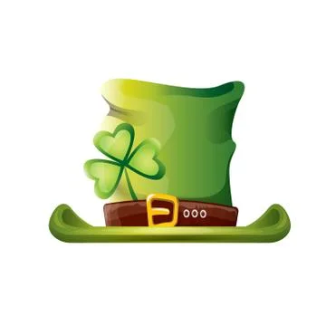 Vector saint patricks day poster with green hat Illustrazione stock