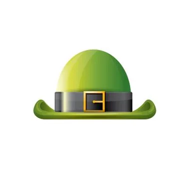 Vector saint patricks day poster with green hat 스톡 일러스트