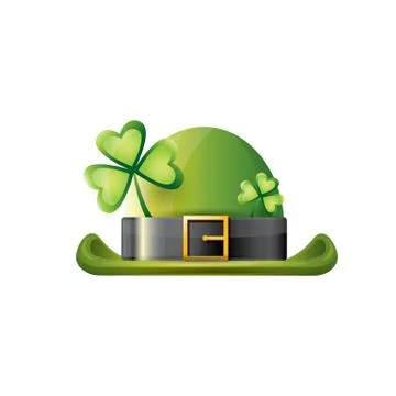 Vector saint patricks day poster with green hat Illustrazione stock