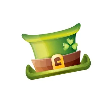 Vector saint patricks day poster with green hat Illustrazione stock