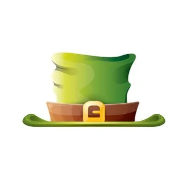 Vector saint patricks day poster with green hat 스톡 일러스트
