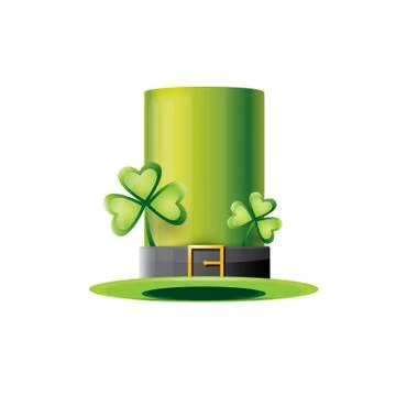 Vector saint patricks day poster with green hat Illustrazione stock