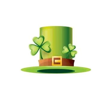 Vector saint patricks day poster with green hat Illustration
