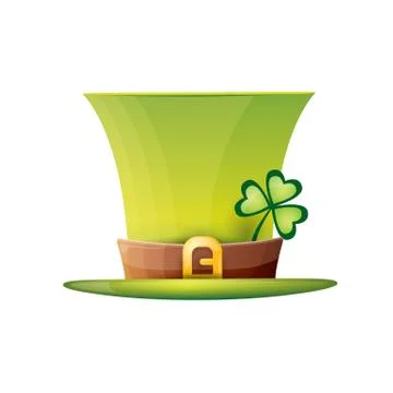 Vector saint patricks day poster with green hat 스톡 일러스트