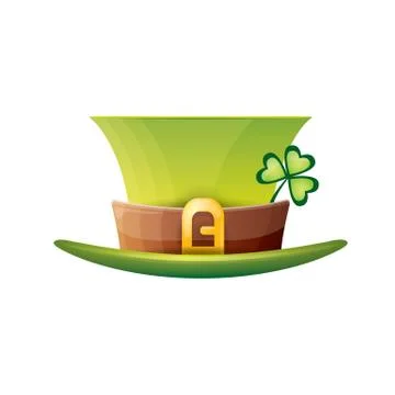 Vector saint patricks day poster with green hat 库存插图