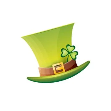 Vector saint patricks day poster with green hat Illustrazione stock