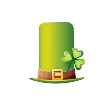 Vector saint patricks day poster with green hat Illustrazione stock