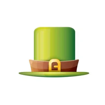 Vector saint patricks day poster with green hat Stockillustratie