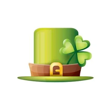 Vector saint patricks day poster with green hat Illustrazione stock