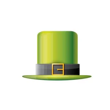 Vector saint patricks day poster with green hat 库存插图