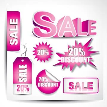 Vector sale elements イラスト素材