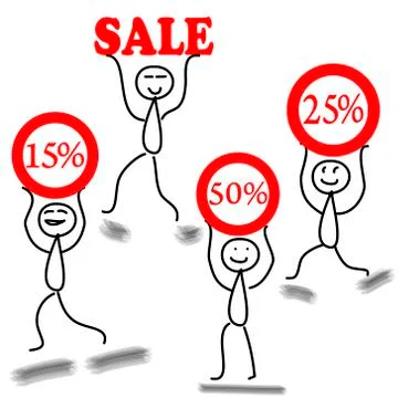 Vector sale Stock Illustration