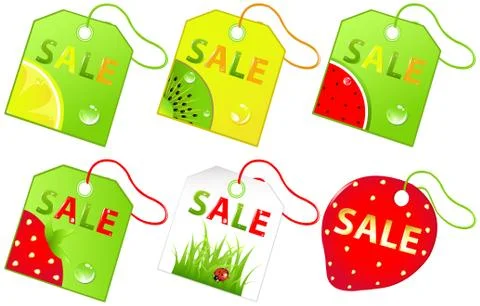 Vector sale labels Stock Illustration