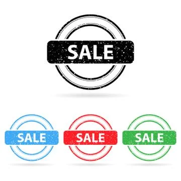 Vector sale stamps Stock Illustration