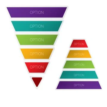 Vector sales funnel Stock Illustration