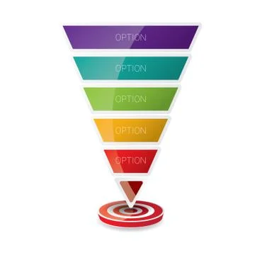 Vector sales funnel イラスト素材