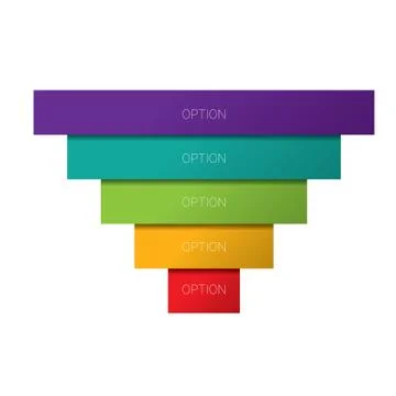 Vector sales funnel Stock Illustration