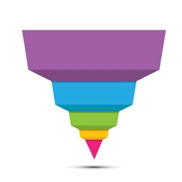 Vector sales funnel イラスト素材