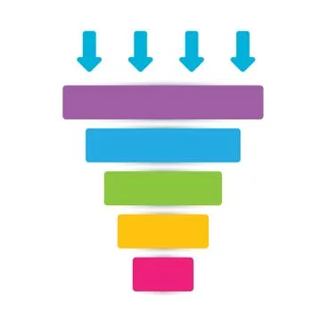 Vector sales funnel イラスト素材